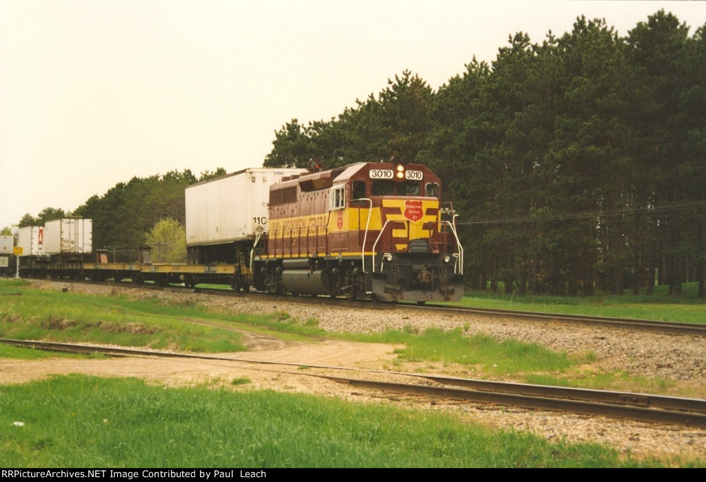 Eastbound intermodal waits to depart